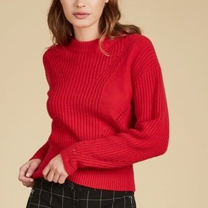 Red Tanya Taylor Eloisa Sweater